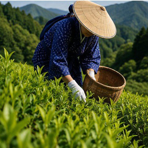 茶葉の手摘み